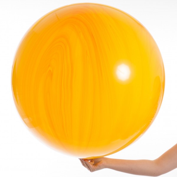 Большой шар Агат Yellow Orange жёлто-оранжевый