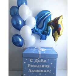 Коробка с шарами Человек паук